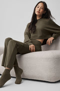 Quarter Crew Street Sock - Olive Tree