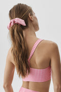 Airlift Gingham Rhythm Scrunchie - Paradise Pink Gingham