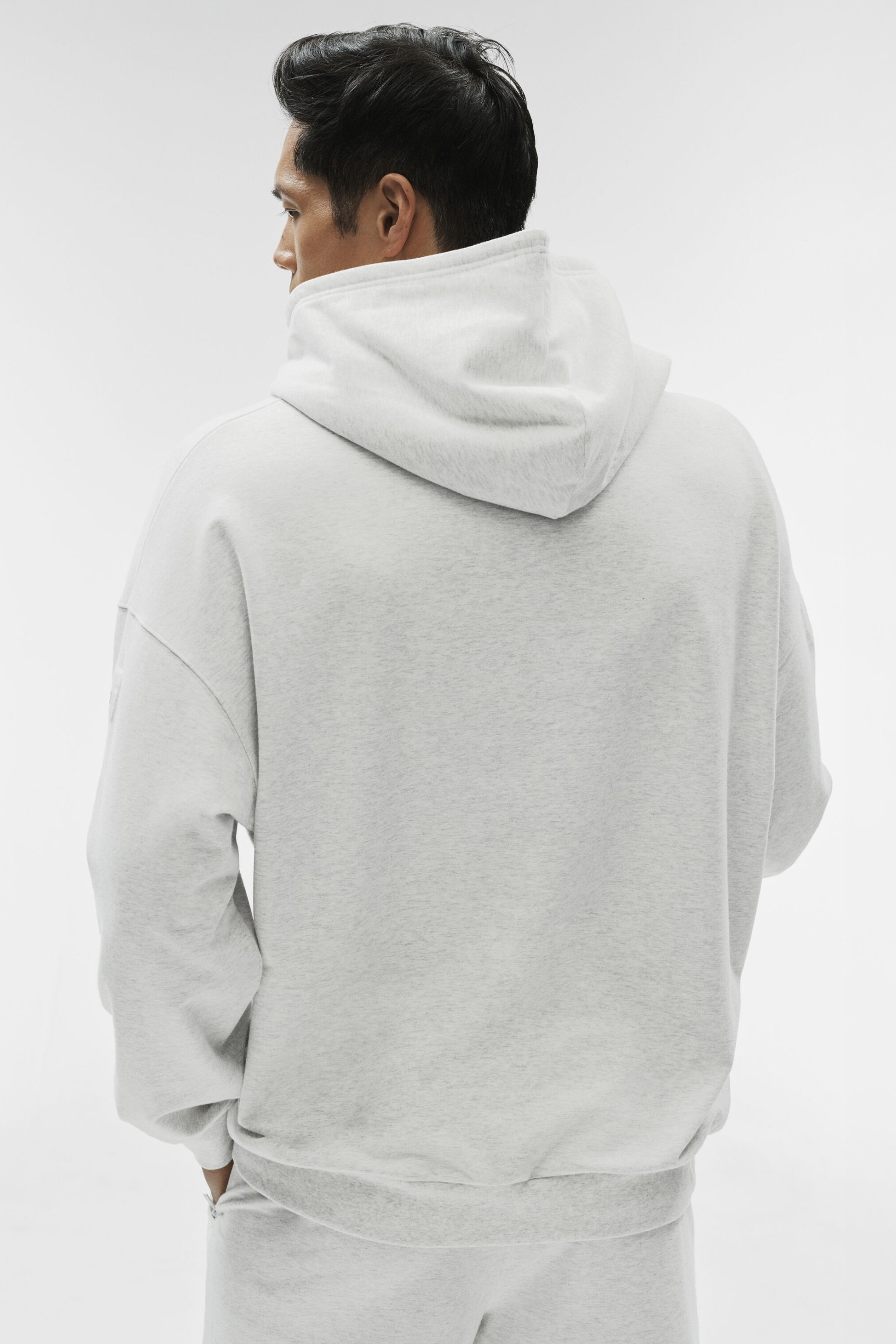 Double Take Hoodie - White Heather