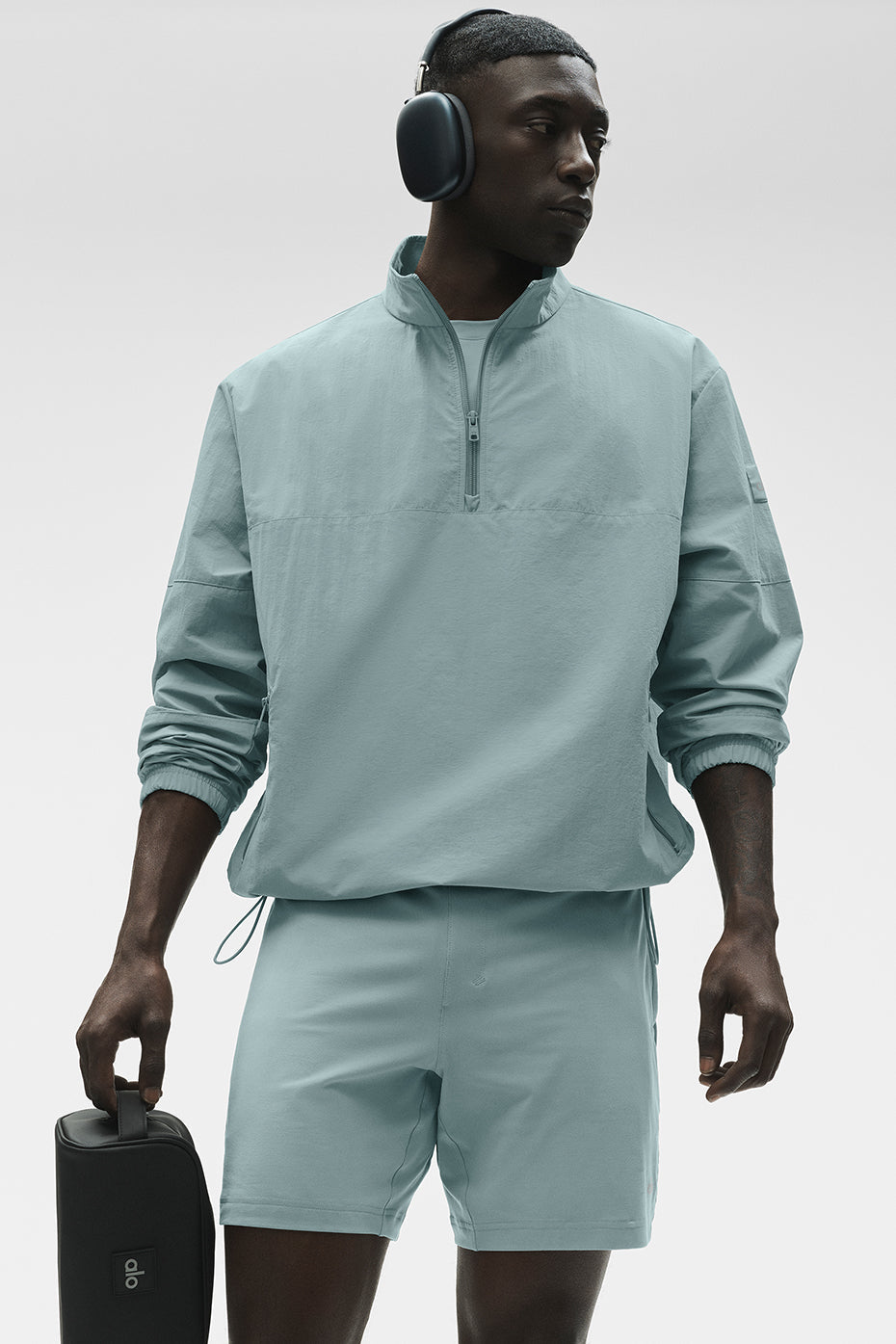 Light Weight Takeaway Track Pullover - Desert Sage
