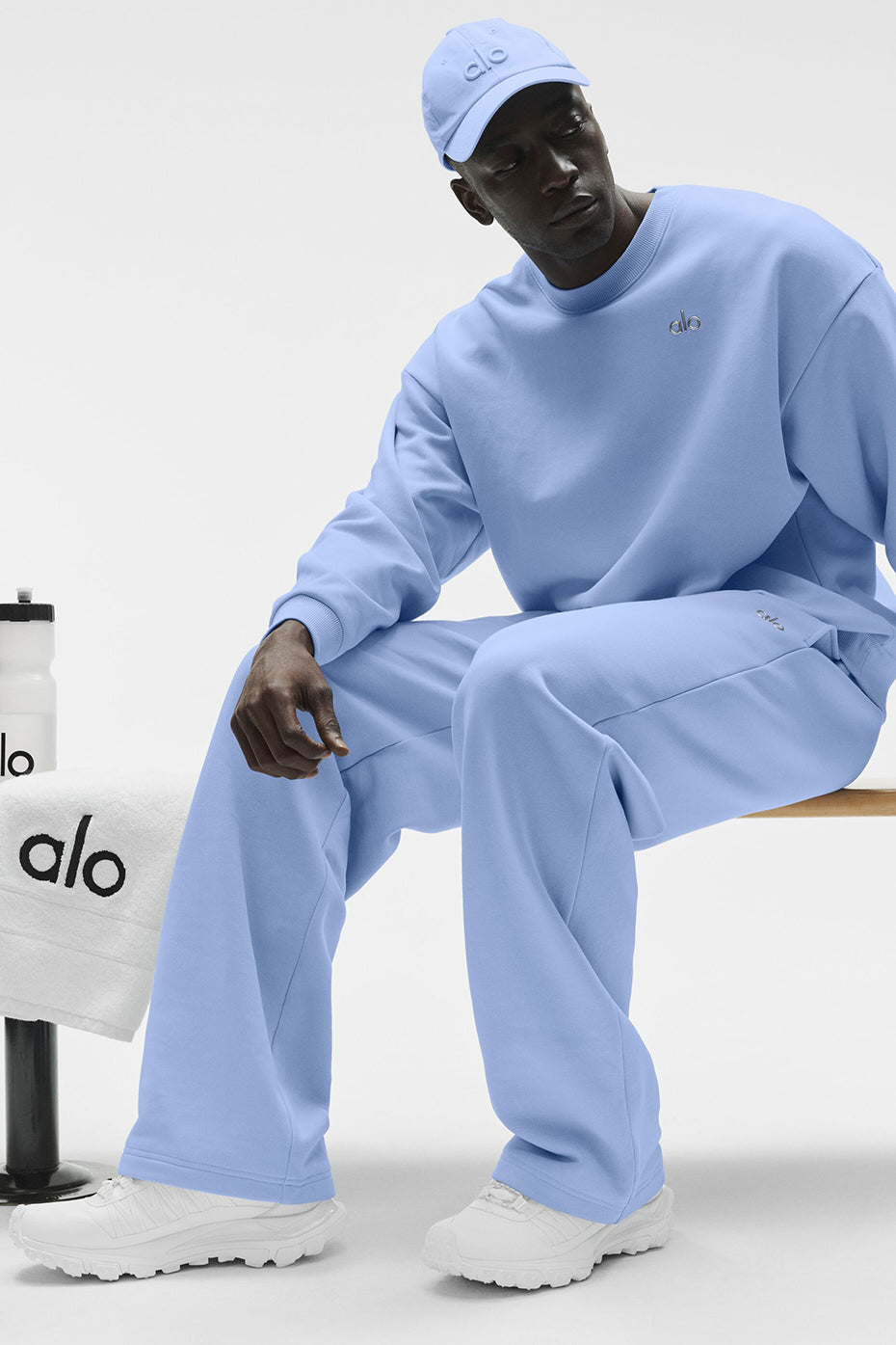 Accolade Straight Leg Sweatpant - Light Provence Blue