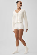 Wool Cashmere New Class Tie Cardigan - Ivory