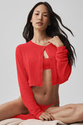 Supernatural Sweater Cardigan - Bright Red