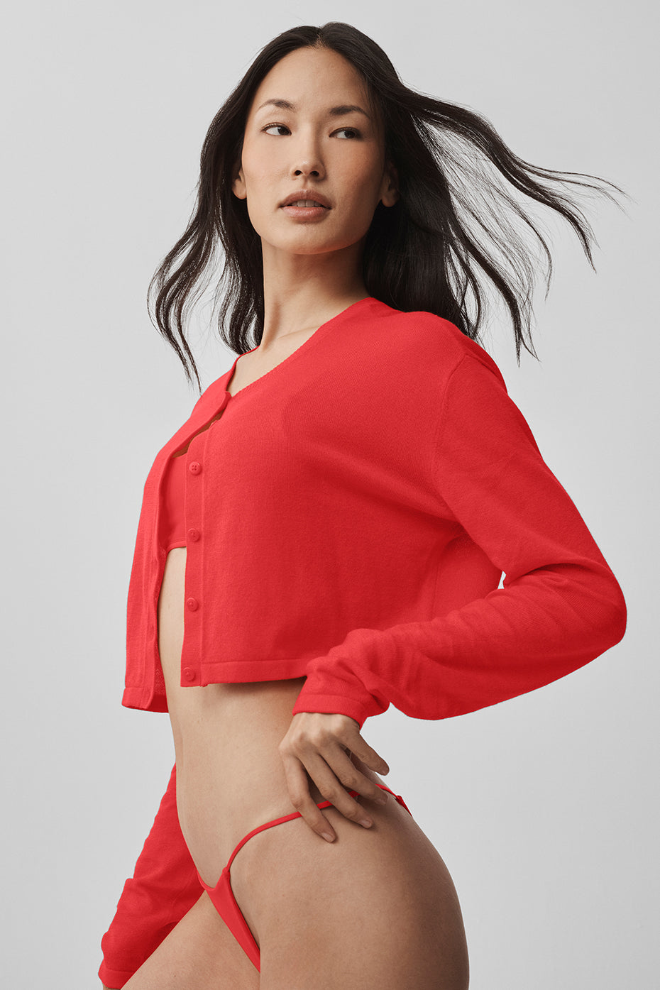 Supernatural Sweater Cardigan - Bright Red