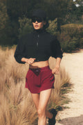 Cropped Playmaker Jacket - Black