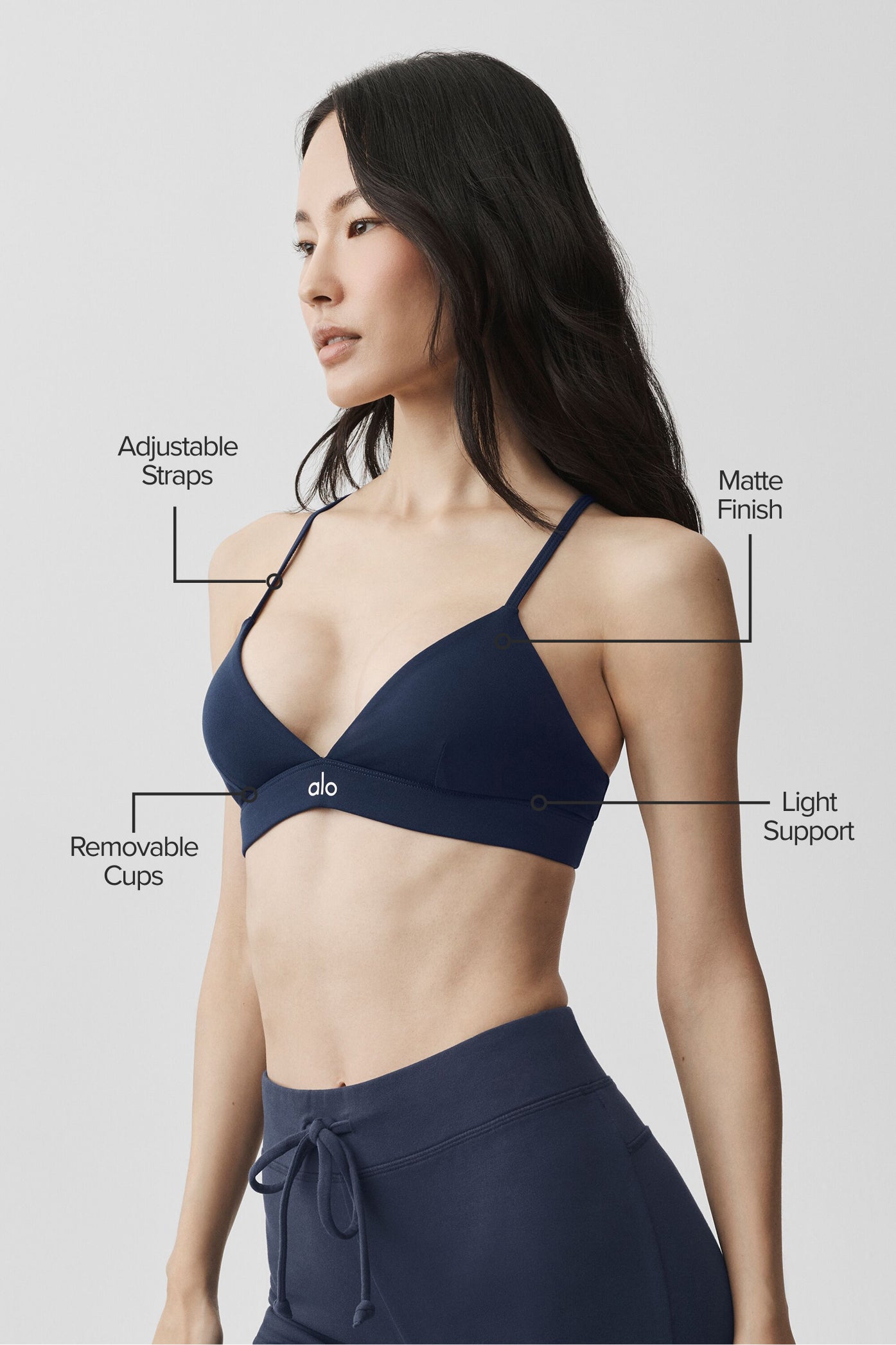 Splendor Bra - Navy/White